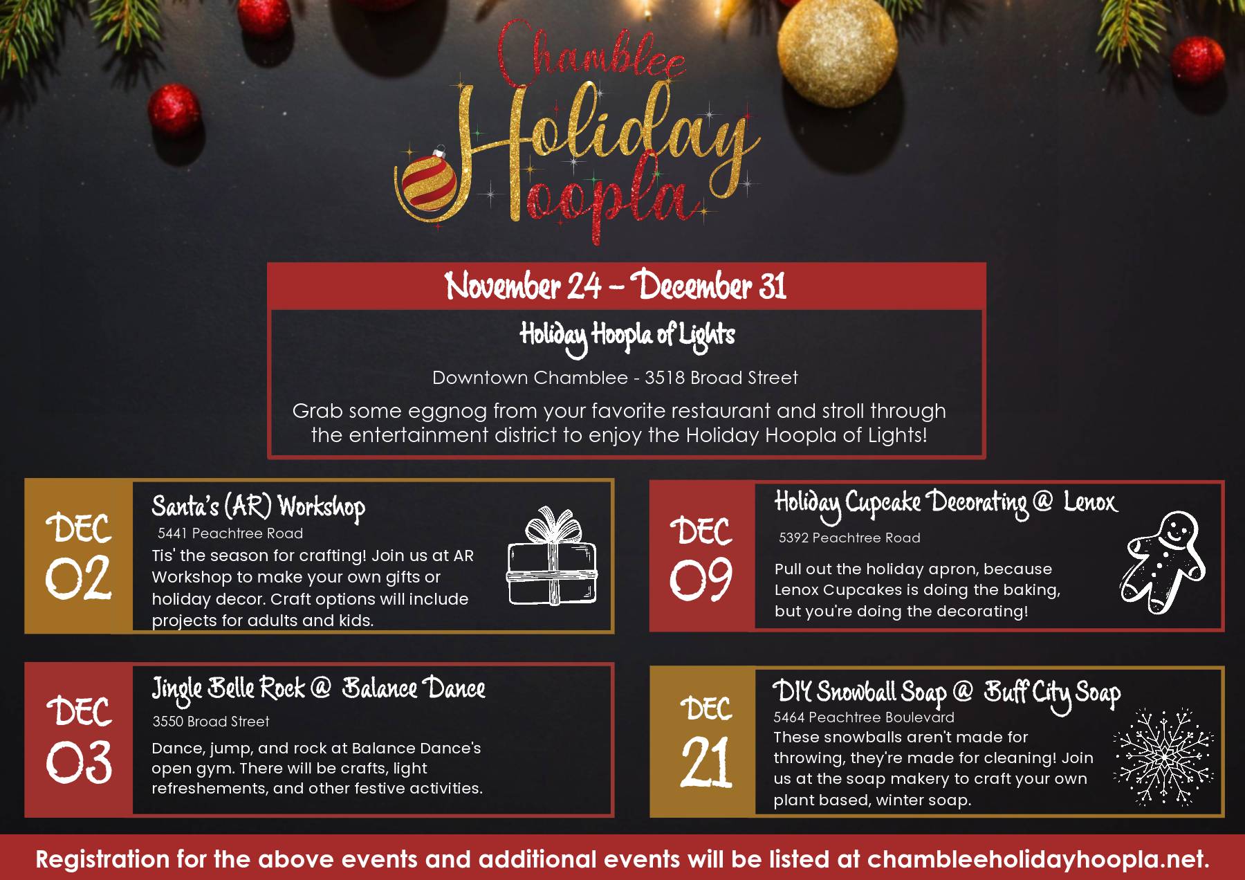 2023 Holiday Hoopla Event Schedule - Copy (2)